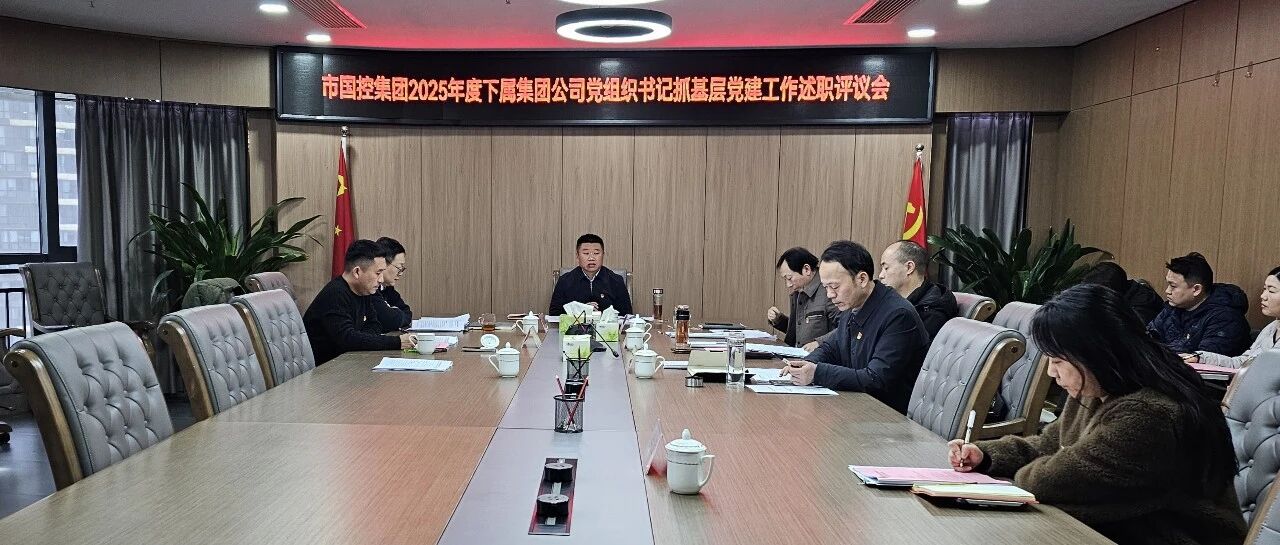 市國控集團召開2025年度一級子公司黨組織書記抓基層黨建工作述職評議會