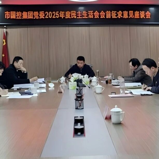 市國控集團黨委召開2025年度民主生活會征求意見座談會